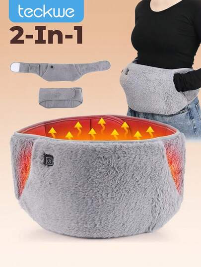 Teckwe 缓解背痛和抽筋的加热垫，缓解经期抽筋、颈肩疼痛的电热垫，暖手宝圣诞礼物，暖手器，男士礼物，圣诞袜填充物，可充电暖手器