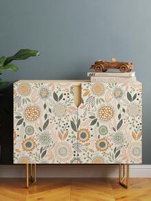 17.7 英寸 * 6.5/9.8 英尺 * 1 件简约波西米亚花卉可撕可贴树叶壁纸，防水可移除，墙贴，家居装饰，墙壁艺术，墙壁装饰，房间装饰，翻新贴纸可撕墙板，墙纸，壁纸，春季装饰品让您的家焕然一新，拉玛装饰贴纸