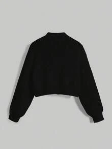 ROMWE Kawaii Women's 3D Bow Detail Cardigan,Long Sleeve Tops - Multicolor - View 5