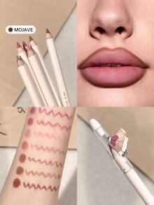 SHEGLAM Lip Facts Delineador de lábios Mojave cremoso e fosco Lápis de contorno labial de alta pigmentação Não desbota facilmente Suave e sedoso Tinta de contorno fosco Marca de maquiagem para lábios Beleza Maquiagem Pintura facial Cosmético para mulheres Meninas Perfeito para outono Inverno Ideal para Y2K Moda sofisticada Adequado para aniversário Presente de Natal Pronto para festa Melhor cor - Multicolorido - Ver 1