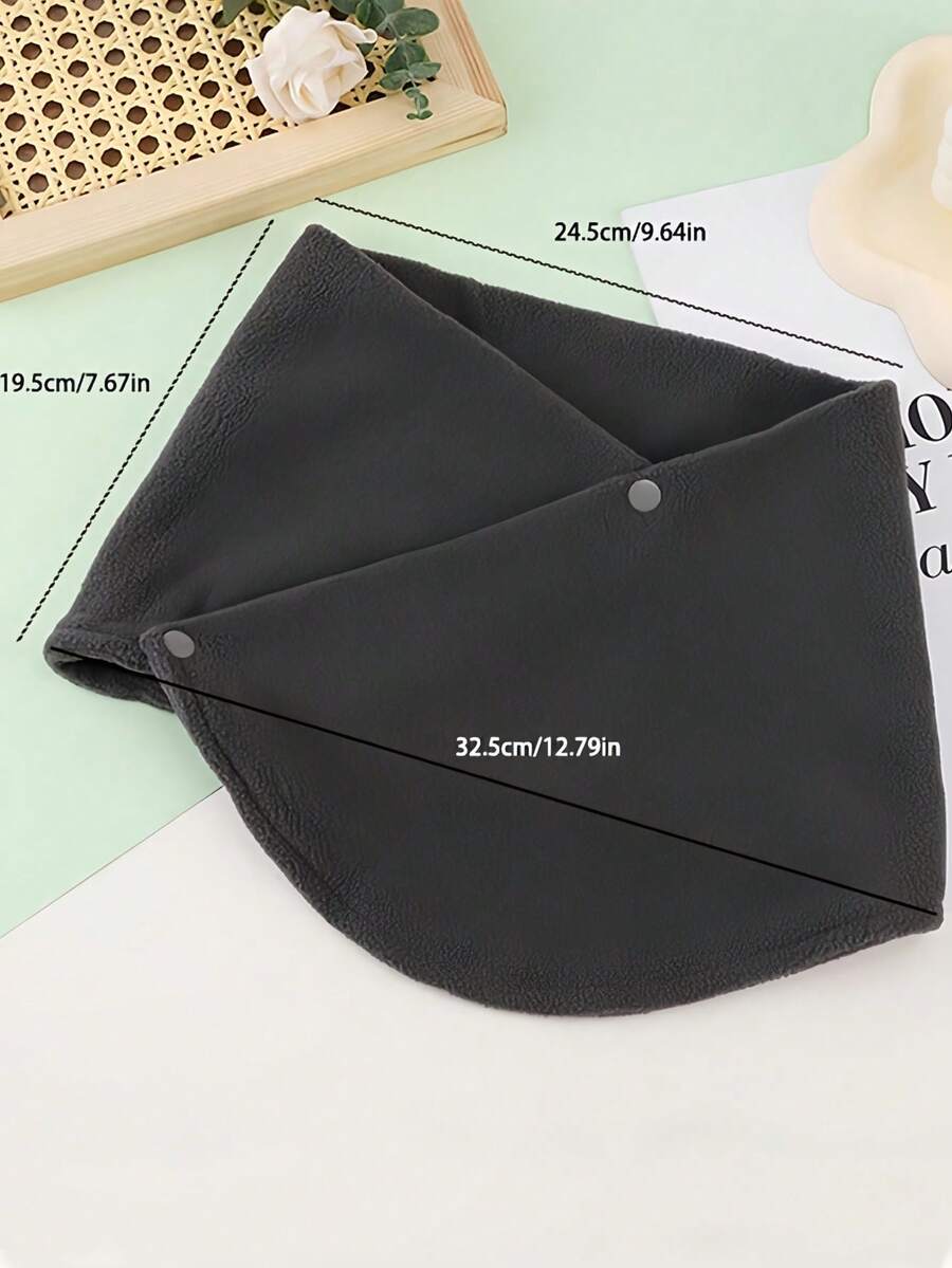 A Multi-Functional Solid-Colored Warm-Colored Scarf, Suitable For Ladies In Autumn And Winter. A Soft And Comfortable Outdoor Travel Scarf With Windproof Function, With A Small Neck Wrap Style, Suitable For Men In Autumn And Winter. A Windproof And Warm Outdoor Cycling Plush Scarf That Covers The Neck And Shoulders - Multicolor - View 1