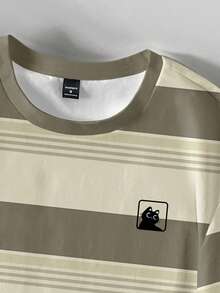 Manfinity Joysei 男士圆领短袖休闲夏季T恤，百搭 - 彩色 - 查看 3