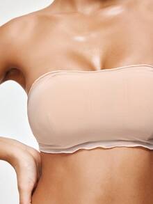 SHAPORA Áo ngực nữ EasyComfort thời trang mùa thu thoải mái, dễ chịu, không đường may, màu da - Màu be - Xem 2