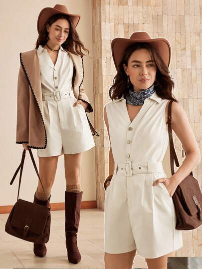 Wildy Mono informal de unicolor para mujer