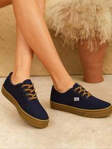 Tenis de lona casuales, UNISEX, tenis casuales, tenis cómodos, tenis para hombre, tenis para mujer - Negro - Ver 2