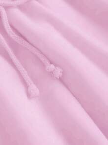 SHEIN BASICS Celana Rajut Wanita Kasual Longgar dengan Kantong Warna Polos/Musim Panas - Mauve Purple - View 8