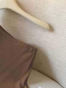 GlowEve Women's Solid Color Sleeveless Crop Top With Side Slit - Coffee Brown - View 3