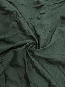 Roveilla Áo cánh tay dài dáng rộng cổ chữ V bèo nhún đôi cỡ lớn dành cho nữ, phong cách đường phố giản dị, lãng mạn kiểu Pháp ngọt ngào, thanh lịch, phù hợp cho đi làm văn phòng, đa năng cho mùa thu/đông, váy xanh đậm cỡ lớn dành cho nữ, váy xanh lá cây, váy midi cong, váy dài tay thanh lịch, váy xanh Hunter - màu xanh lá - Xem 8