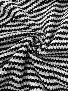 SHEIN 2pcs Maternity Casual Striped Sleeveless Top And Nursing Dress Set, Autumn