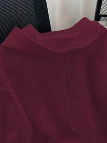 GlowEve بلوزة كاجوال للنساء بلون أحادي، متعددة الاستخدامات للخريف - عنابي اللون - مشاهدة 5