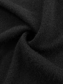 FavEase Set de 2 piezas de mujer con cardigan holgado de contraste y pantalones de punto - Blanco y Negro - Ver 5