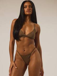 MUSERA ESSENTIALS Bộ 3 quần lót G-string, thích hợp mặc ở nhà vào mùa thu, đông, đồ lót hàng ngày, đồ dùng thiết yếu cho mùa xuân hè, kỳ nghỉ lễ. - Nhiều màu - Xem 7