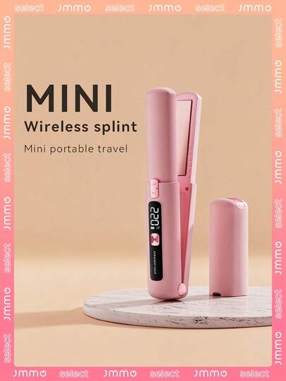 JMMO 2-In-1 Straightener And Curler, Wireless Mini Curling Iron, 7 Temperature Settings, Mini Ceramic Curling Iron,USB Rechargeable Hot Tools, Suitable For Home, Travel, Salon Use, Holiday Gifts For Family And Friends