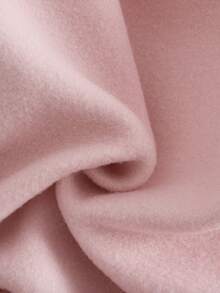 Genkimix Kids 2 件套年轻女孩可爱熊刺绣宽松落肩羊毛粉色连帽衫运动衫和粉色格子喇叭裤，秋冬 - 粉色 - 查看 5