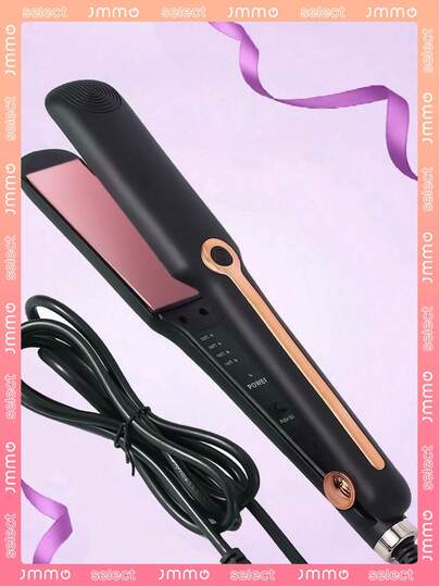 JMMO Piastra per capelli con funzione arricciacapelli, 4 impostazioni di calore, tecnologia a ioni negativi, riscaldamento istantaneo, senza interruttore on/off fisico