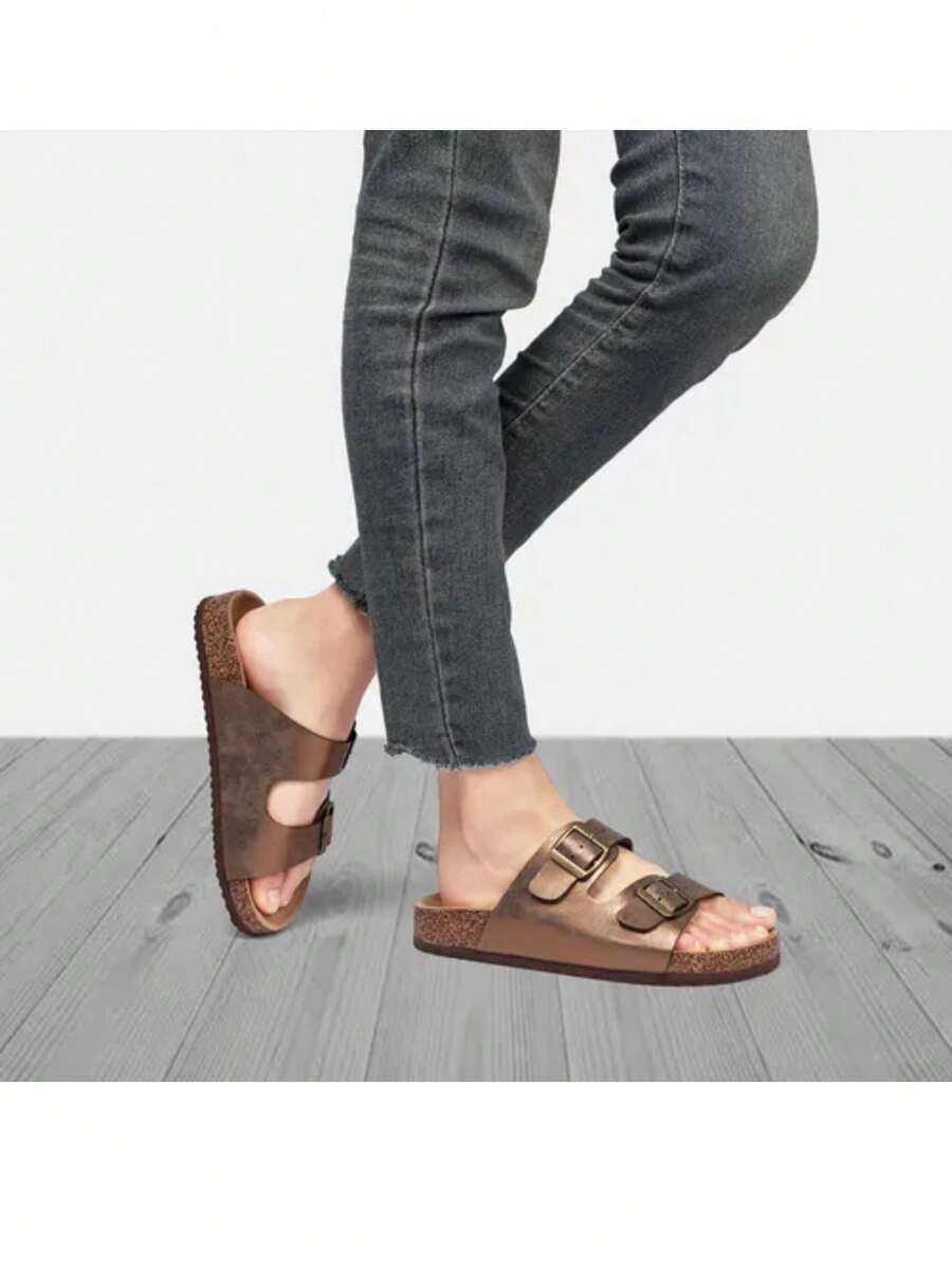 GETAC Women Platforms & Wedge Sandals - Bronze - View 1