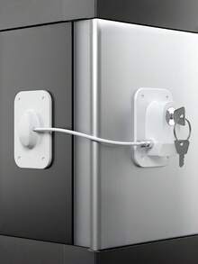 1/2 包冰箱密码锁，儿童及婴儿安全冰箱锁，带密码，保障儿童、幼儿及儿童安全，自粘式冷冻室锁，适用于橱柜、抽屉、烤箱、窗户