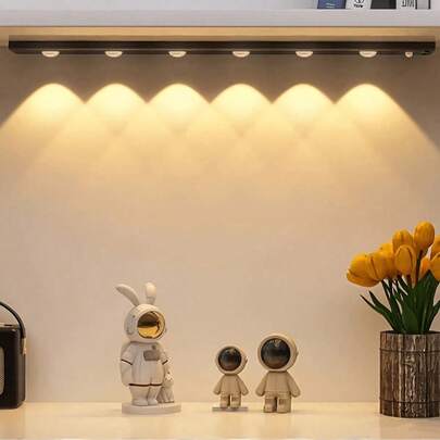 ไฟ LED เซ็นเซอร์จับความเคลื่อนไหวแบบชาร์จไฟได้, แบบมีกาวในตัว, ไร้สาย, ไม่มีสาย, สำหรับตู้, ชั้นวางรองเท้า, ทางเข้า, มี 3 สี, ไฟเซ็นเซอร์จับความเคลื่อนไหวรูปตาแมว, ไฟประดับ, ไฟในร่มและกลางแจ้ง อุปกรณ์เสริมสำหรับบ้านที่ต้องมีสำหรับห้องครัว, ห้องนอนและตู้เสื้อผ้า