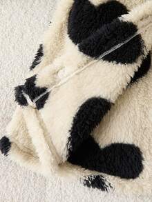 秋冬新款心形休闲百搭女童夹克 - 杏色 - 查看 8