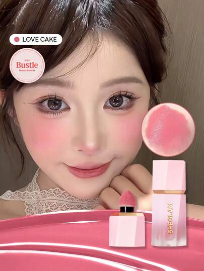 Fard à joues liquide Couleur Bloom, fini mat - Gâteau d'amour, fard à joues en crème gel longue tenue, non-estompant, très pigmenté, léger, longue durée, lisse. Fard à joues rose marron, marque rare de maquillage de beauté, cosmétique pour femmes et filles. Parfait pour l'automne et l'hiver, idéal pour le style Y2K, mode fantaisie, convient pour un cadeau d'anniversaire, de Noël ou une fête.