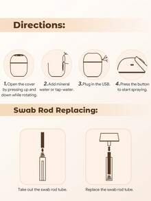 Teckwe Humidifier Nano Fine Mist Moisturizes Skin And Relieves Dryness - White - View 6