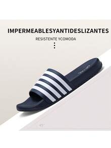 Sandalias Chanclas Mujer Y Hombre Eva Suela Gruesa Cómodas - Azul - Ver 4