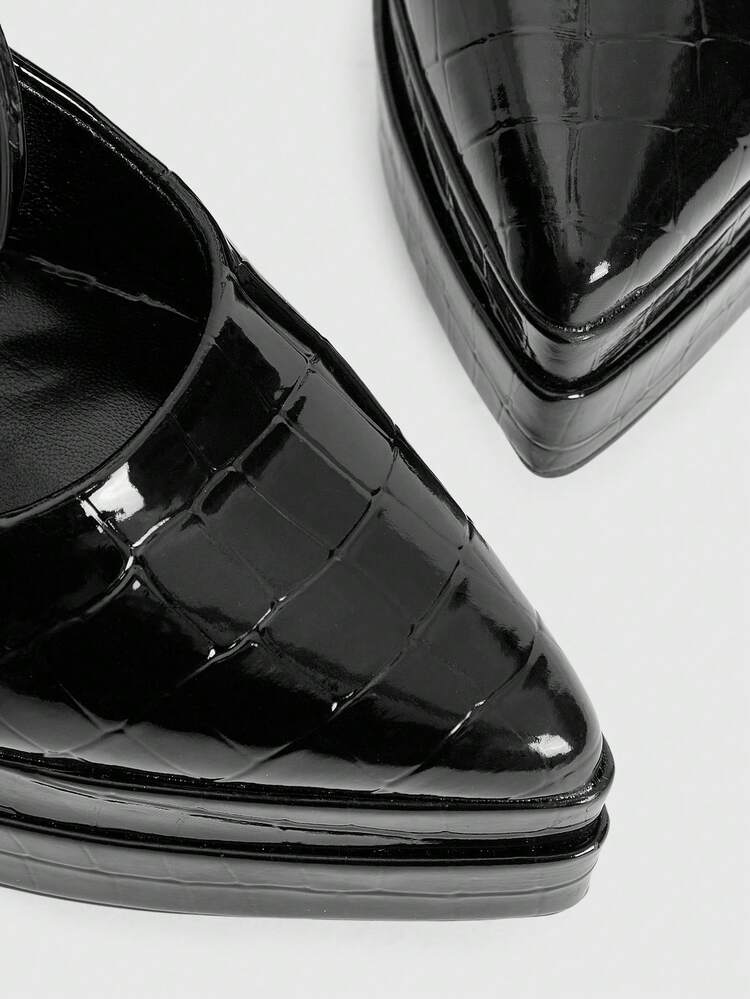 CUCCOO LuxiPop Buckle Design Fashionable Glamorous Platform High Heel Shoes, Suitable For Party, Gathering, Nightclub