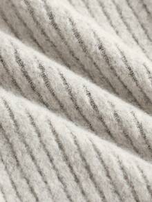 Girlism 少女休闲轻薄褶皱长袖修身针织上衣搭配喇叭裤套装，适合居家、户外活动、旅行、机场出行、日常休闲穿着、返校季和圣诞节等场合。 - 杏色 - 查看 5