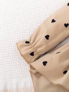 SHEIN 2pcs Girls Outfit With Waist Belt Top And Leggings, Stylish Design, Spring/Autumn