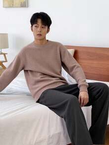 DAZY 男士針織居家服套裝，多色，秋冬睡衣 - 彩色 - 查看 1