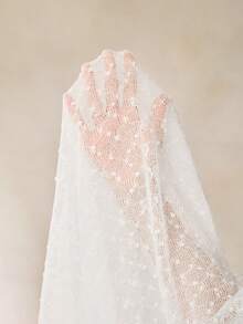 Cheriluna Maternity 孕妇单肩长袖扭结设计修身写真连衣裙，白色，新年夜 - 白色 - 查看 7