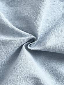 SHEIN Baby Girls' Countryside Embroidered Peter Pan Collar Bow Frill Cuff Long Sleeve Bodysuit, Autumn