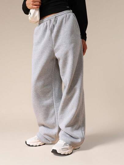 SUMWON Wide Leg Jogger Sweatpants For Teen Comfort Casual Loungewear Everyday Drawstring
