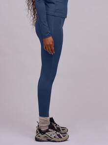 Musera Sport Quần legging thể thao cạp cao ôm sát, thích hợp cho tập luyện, chạy bộ, tập gym hàng ngày. - Màu xanh bụi bặm - Xem 3