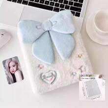 1pc Original Ballet Style Bow Plush A6 Card Album Loose Leaf Inner Page Small Card Star Chasing Storage Card Album Back To School - Multicolor - View 23