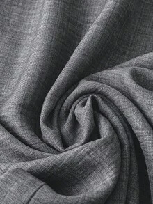 SHEIN DreamScene Plus Size Women's Solid Color Frill Waist Tie Wide Leg Loose Pants - Dark Grey - View 5