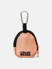 We Bare Bears X SHEIN 带按扣和拉链口袋的零钱包，多功能小袋，零钱收纳钱包，男女皆宜 - 卡通 - 查看 2