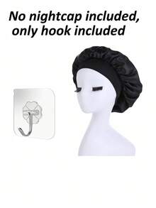 Silk Bonnet For Sleeping, Satin Hair Bonnets, Soft Elastic Band Silk Sleep Cap, Silk Hair Wrap For Curly Hair, Ideal For Overnight Curls Preservation, All-Season Shower Caps, Comfortable For Chemotherapy Patients Home Bathroom Decor Fall Decor  Hair Bonnet - Multicolor - View 6
