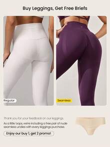 GLOWMODE 24" Bezszwowe, perforowane legginsy z wysokim stanem, do ćwiczeń na siłowni o średnim wpływie - Fioletowy - Zobacz 9