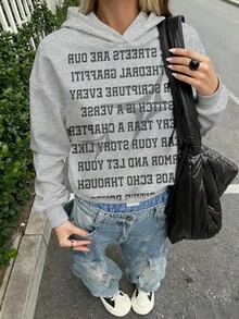 SHEIN EZwear بلوزة رياضية مطبوعة للنساء، مناسبة للخريف/الشتاء - متعدد الألوان - مشاهدة 5