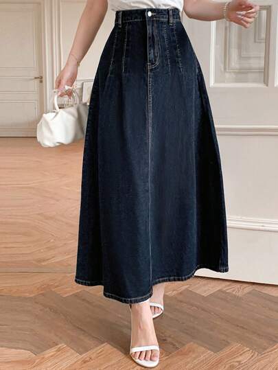 Dazy Tall Tall Women's Regular Waist City Casual Denim Skirt