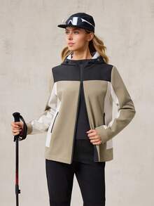 OutZeal Women Shell Jacket Ski Hiking Camping Thermal Lined Hooded Coat Outdoor Jacket Fall Winter - Multicolor - View 8