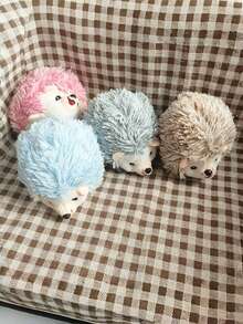 1/4 chiếc đồ chơi nhím nhồi bông hoạt hình dễ thương bền bỉ cho thú cưng nhai đồ chơi tương tác cho chó mèo chơi trò chơi huấn luyện phần thưởng quà tặng - Nhiều màu - Xem 4