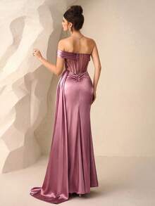 Coutiva 高端晚礼服，优雅礼服，奢华优雅 - 粉色 - 查看 3