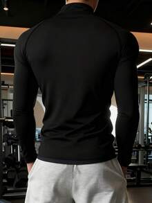 Manfinity Sport PWRUP 男士休闲运动跑步健身半拉链套头T恤