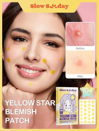 SlowSunday Yellow Star Blemish Patch