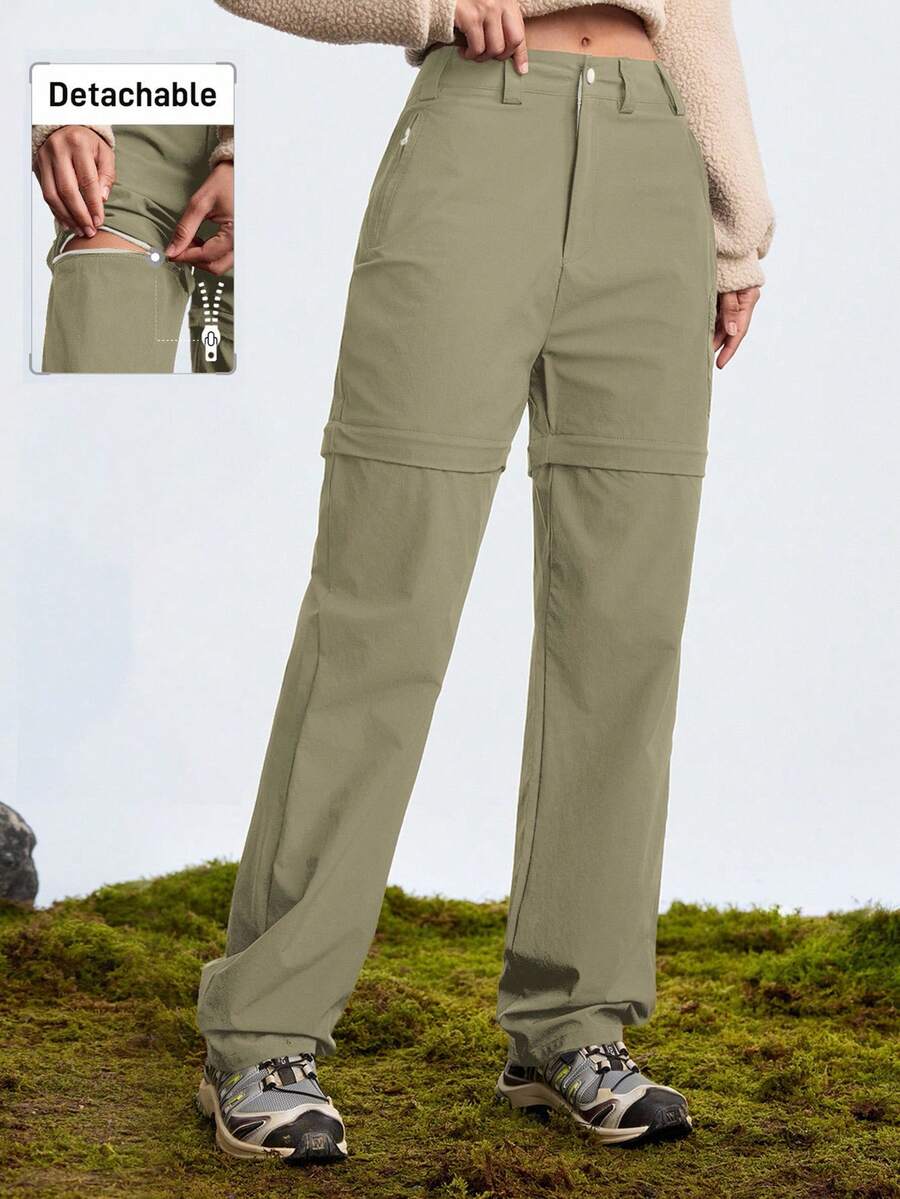 In My Nature 女士户外徒步裤，无氟防水，可拆卸，适合露营、徒步旅行、城市通勤