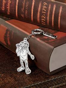 HARRY POTTER X SHEIN Harry Steel Color Dobby Keychain - Metal Character Pendant With Fine Lines