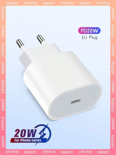 JMMO Bộ sạc Type C phích cắm EU tương thích với Samsung Sạc siêu nhanh với Bộ sạc USB C 20W Khối tương thích với Samsung Galaxy S24, S23/S22/S21/S20/Plus/Ultra/FE/Note 20/10/Z Fold/Flip/A17 Tương thích với iPhone 16/16pro/16proMax/16plus/15/15pro/15plus/15promax, Bộ sạc phích cắm EU, Bộ sạc tường bảo vệ đa năng PD 20W, Tương thích với bộ đổi nguồn tường sạc nhanh hiệu quả, Bộ sạc nhanh PD 20w, Bộ sạc tường PD20W Bộ đổi nguồn thích hợp cho du lịch, văn phòng, ký túc xá và gia đình