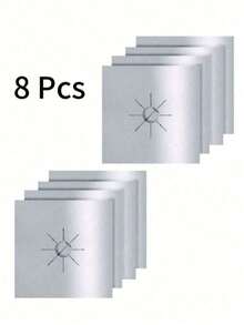 4/8pcs Gas Stove Anti-Fouling And Anti-Oil Pads Washable Cleaning Pads Burner Protection Pads Dirt-Resistant And Heat-Resistant Pads Material Gas Stove Protection Pads Suitable For Household Gas Stoves Household Supplies